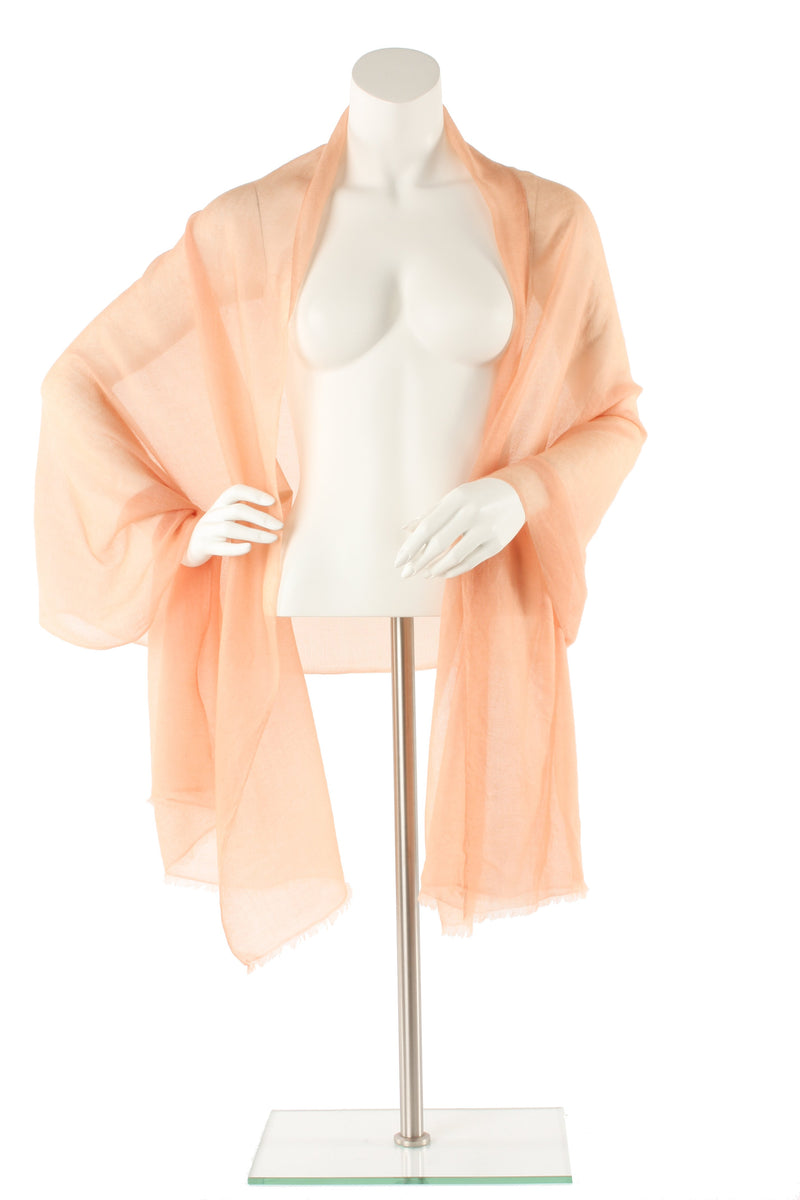 Light Salmon Luxe Cashmere Oversized Scarf