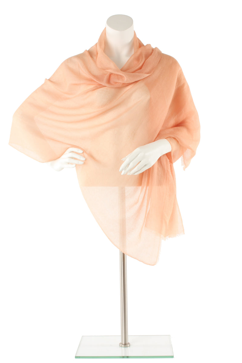 Light Salmon Luxe Cashmere Oversized Scarf