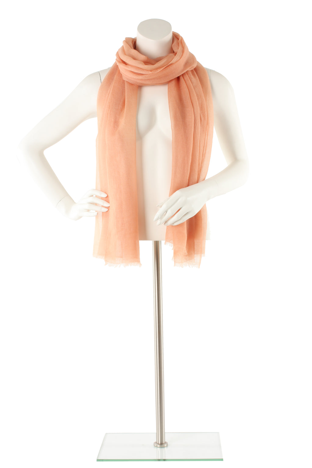 Light Salmon Luxe Cashmere Oversized Scarf