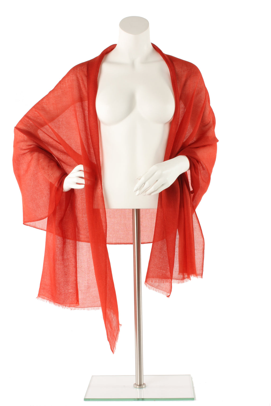 Terracotta Luxe Cashmere Oversized Scarf