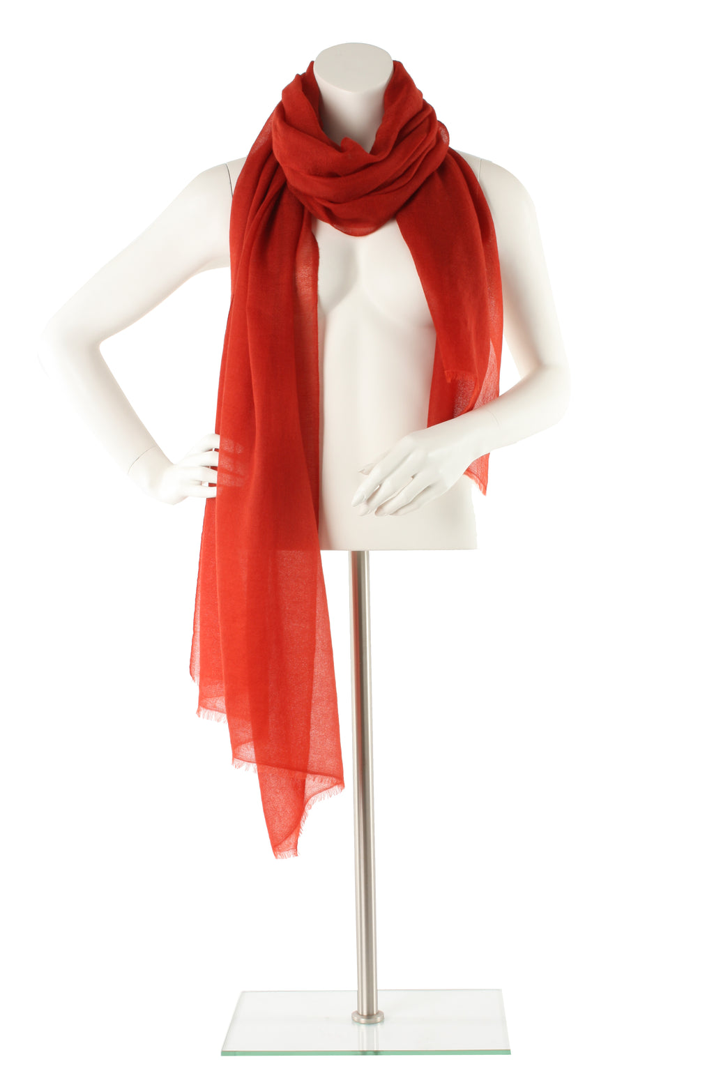 Terracotta Luxe Cashmere Oversized Scarf