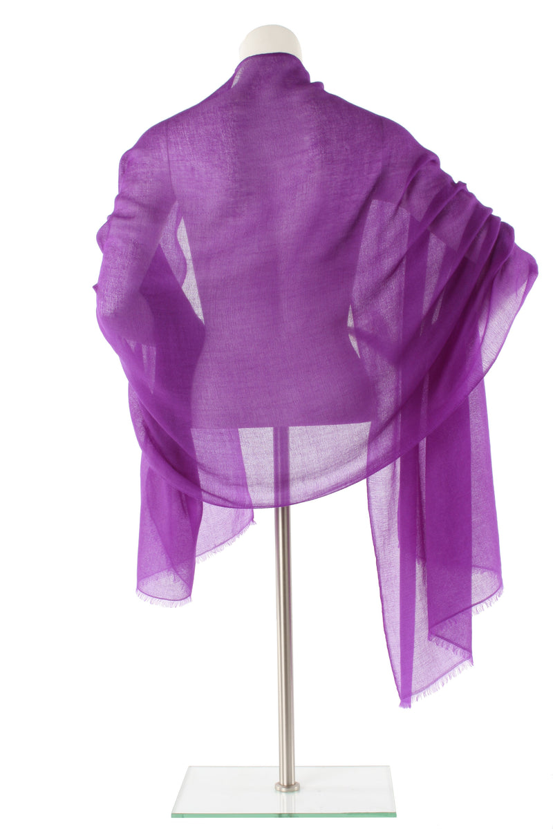 Purple Luxe Cashmere Oversized Scarf
