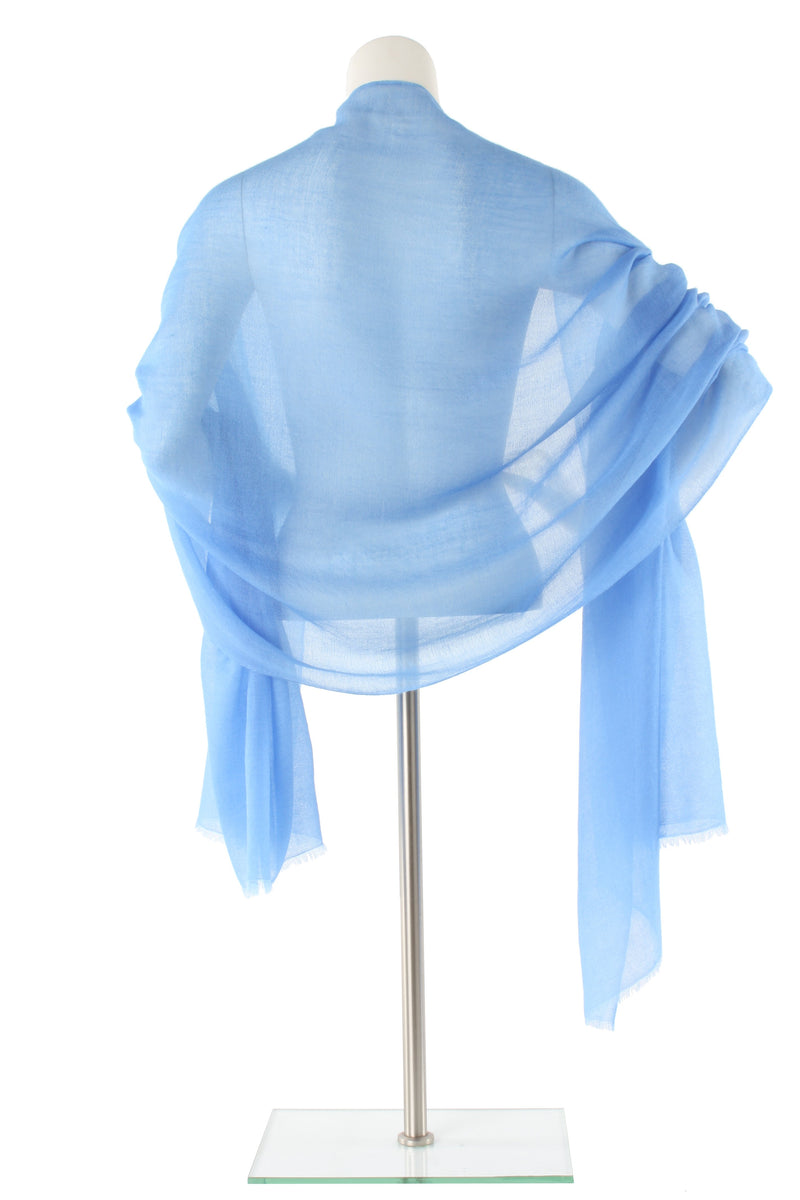 Deep Sky Luxe Cashmere Oversized Scarf