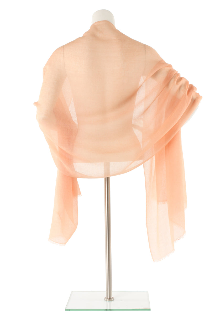 Light Salmon Luxe Cashmere Oversized Scarf