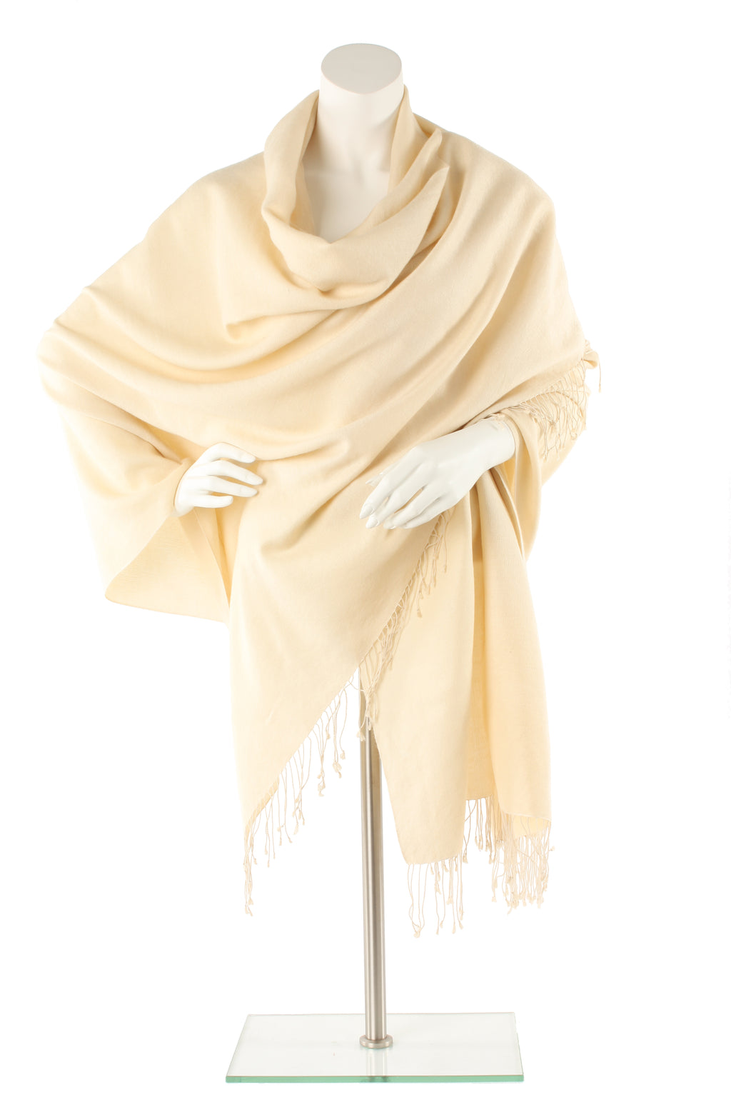 Egg Shell Cashmere and Silk Wrap