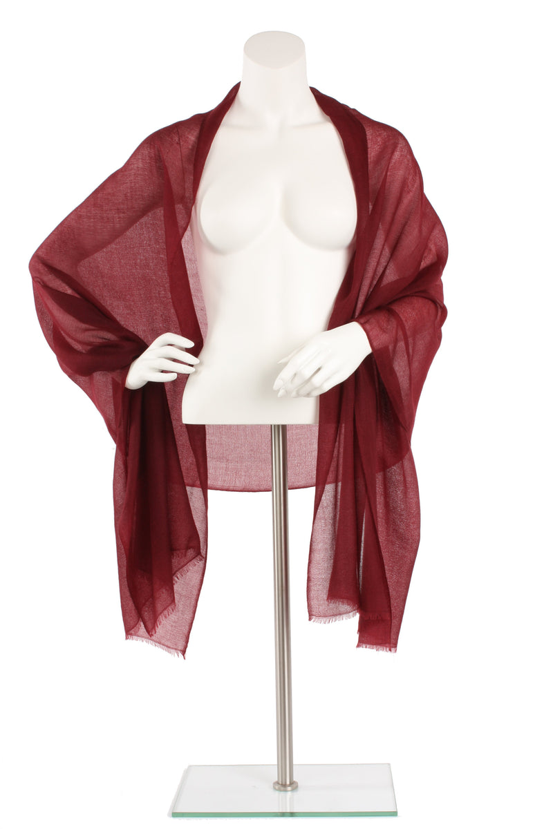 Mahogany Luxe Cashmere Oversized Scarf