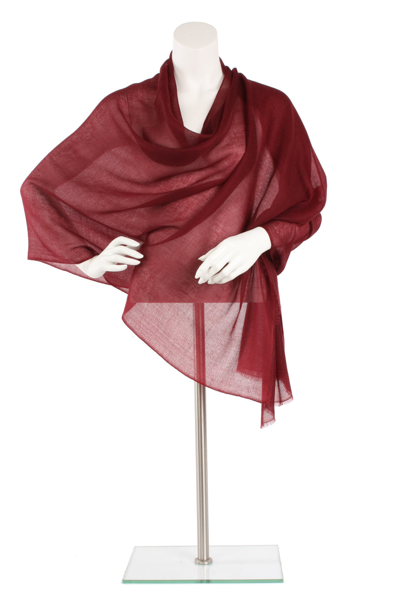 Mahogany Luxe Cashmere Oversized Scarf