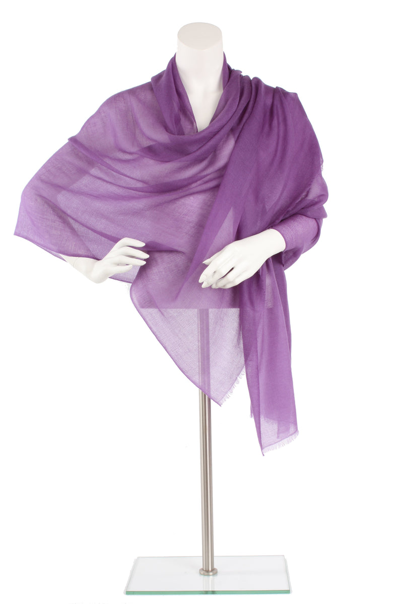 Light Violet Luxe Cashmere Oversized Scarf