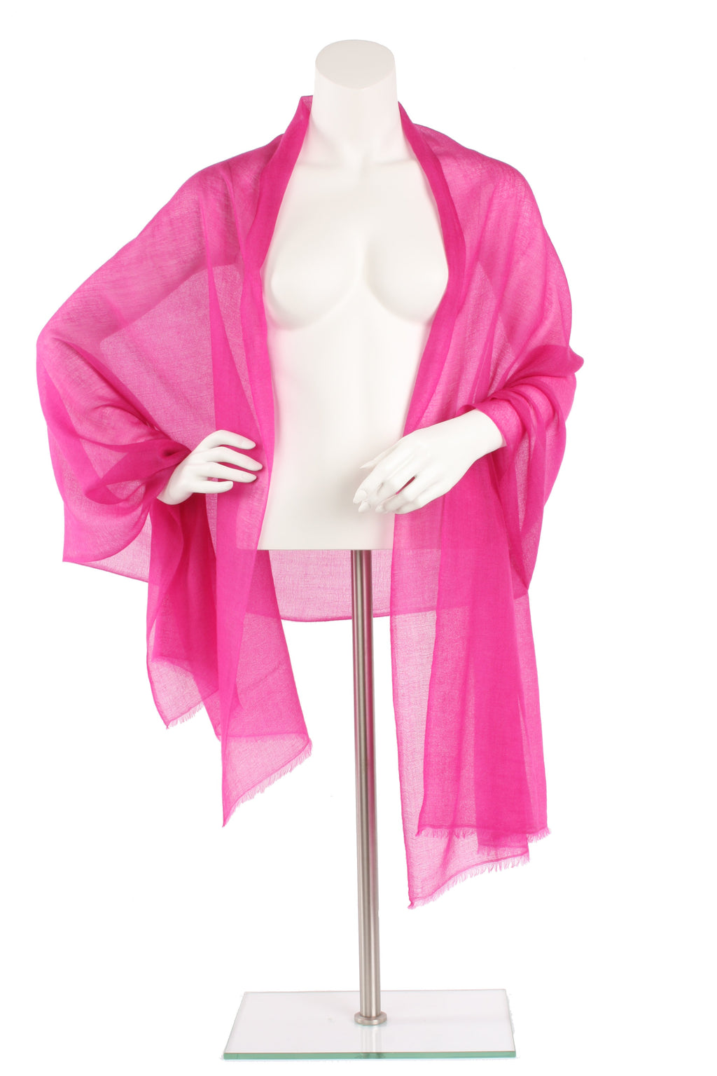 Hot Pink Luxe Cashmere Oversized Scarf