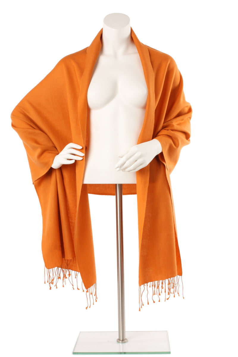 Ginger Cashmere and Silk Oversized Scarf