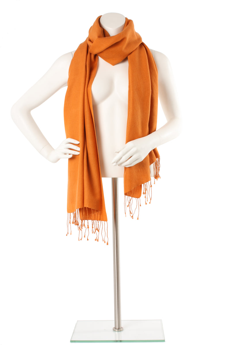 Ginger Cashmere and Silk Oversized Scarf