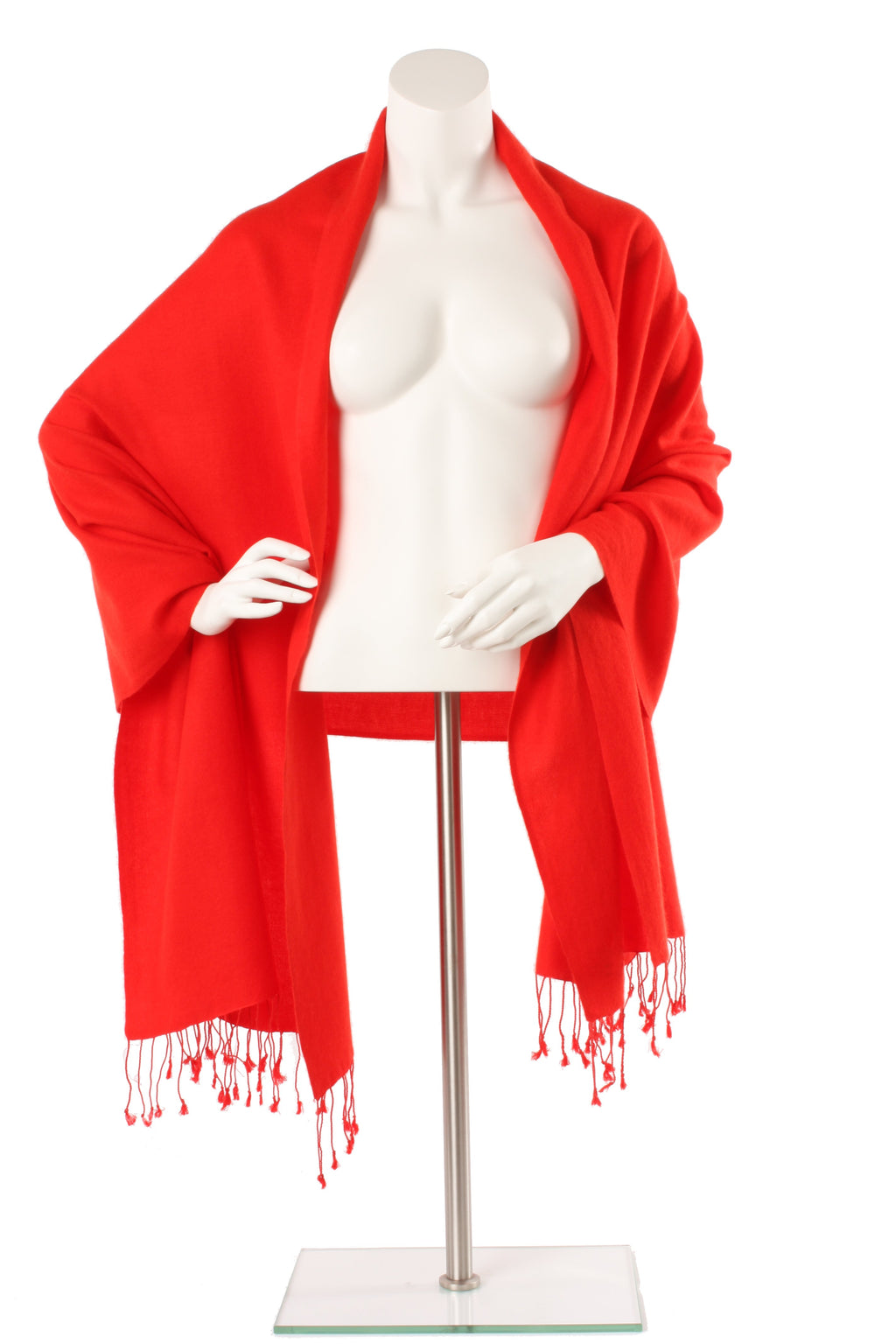 Scarlet Cashmere and Silk Oversized Scarf