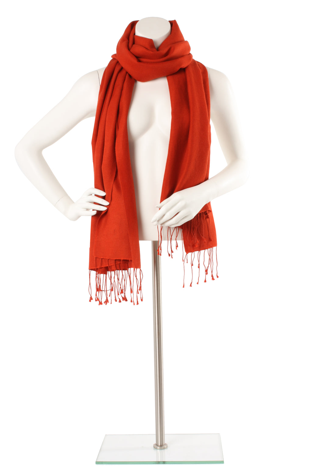 Cinnibar Cashmere and Silk Oversized Scarf