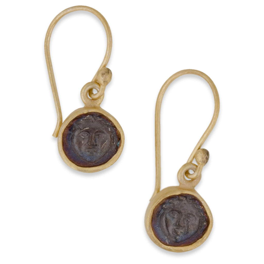 Greek Coin Earrings