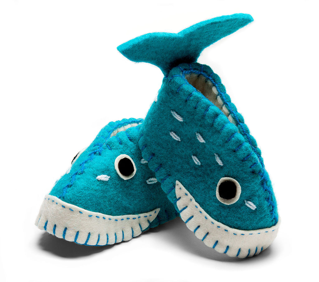 Whale Baby Booties