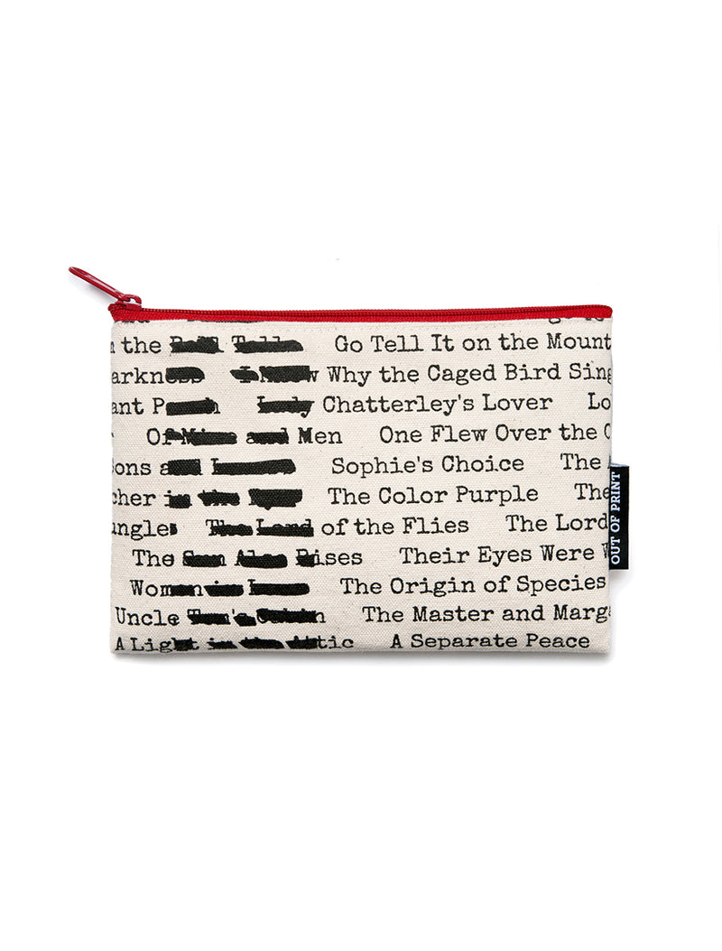 Banned Books Zipped Pouch