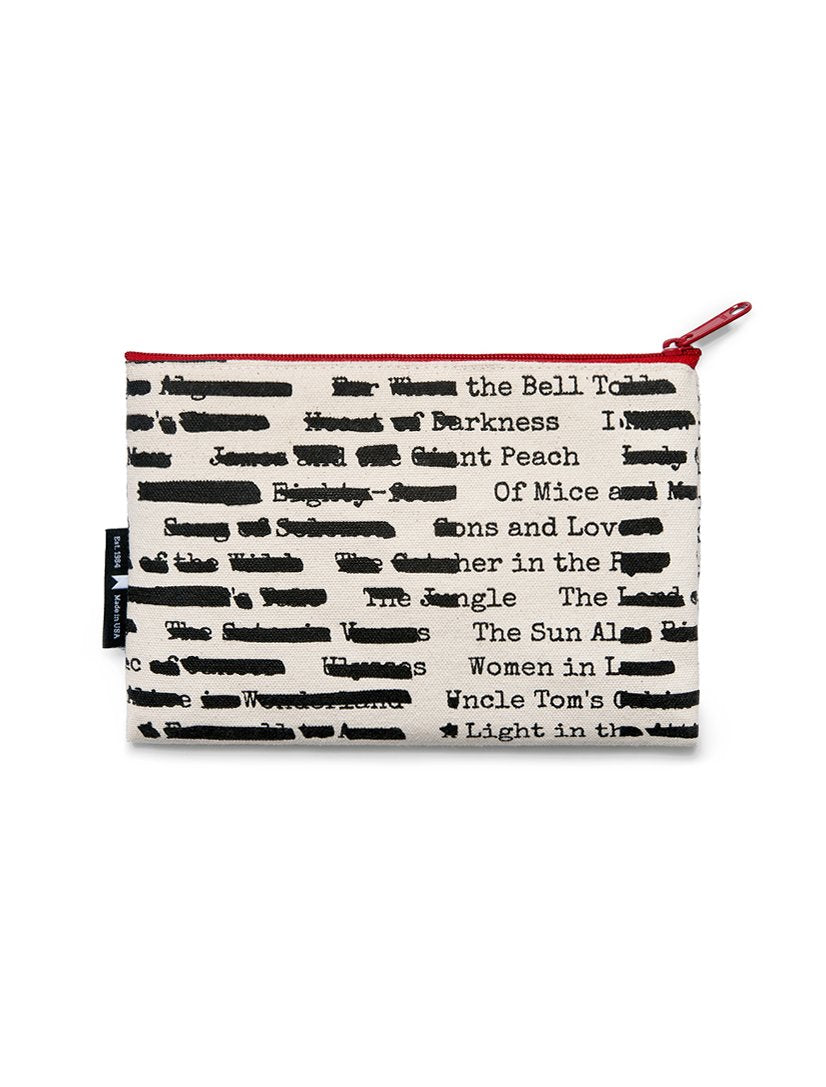 Banned Books Zipped Pouch