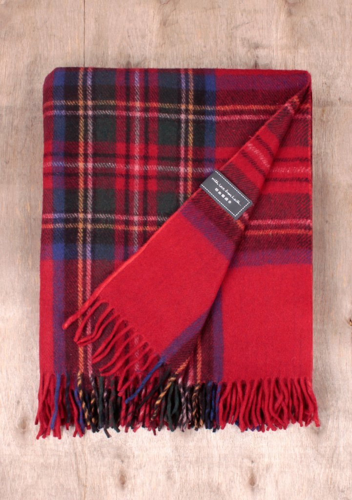 Stewart Royal Tartan Recycled Wool Blanket